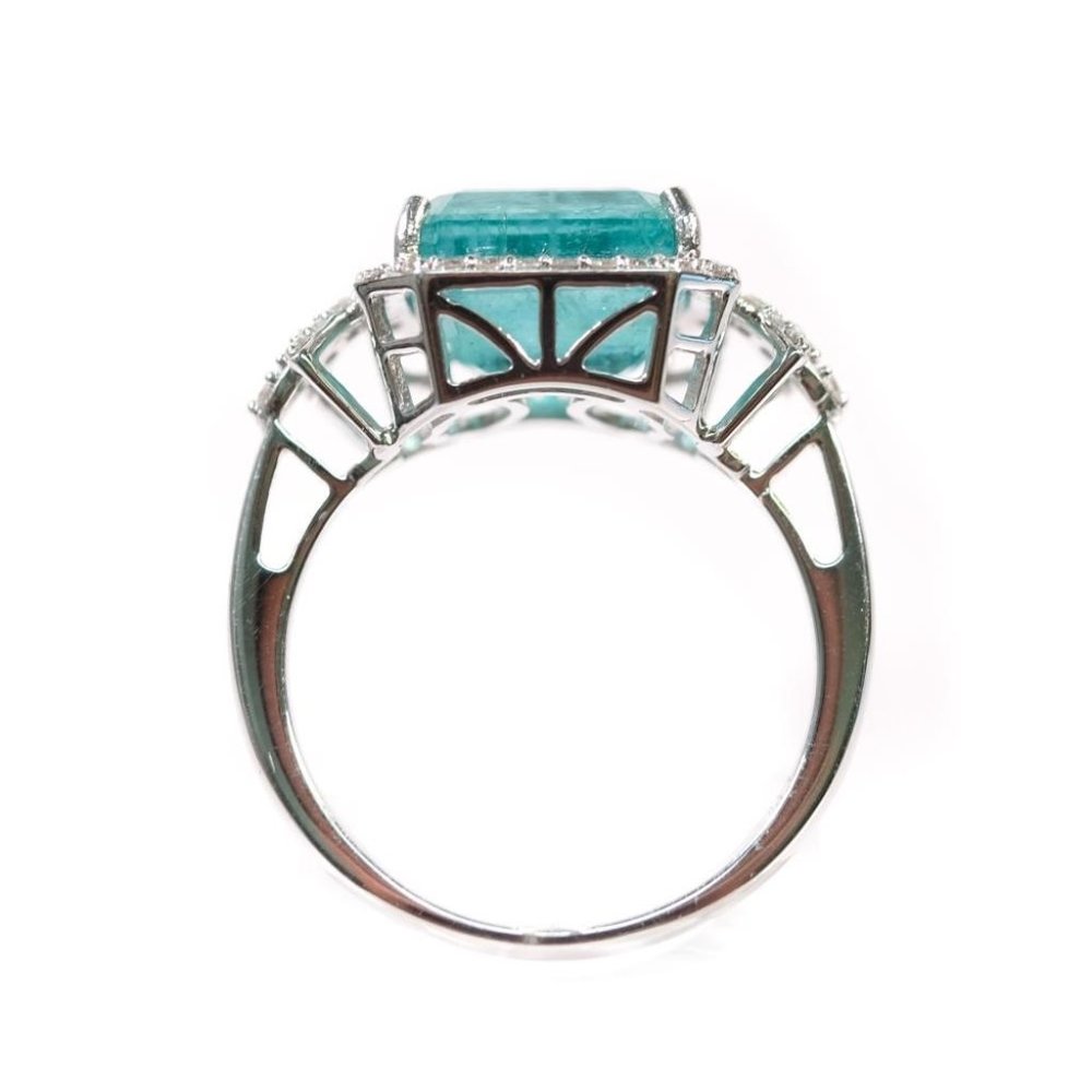 Emerald & Diamond Ring - Picture 3 of 10